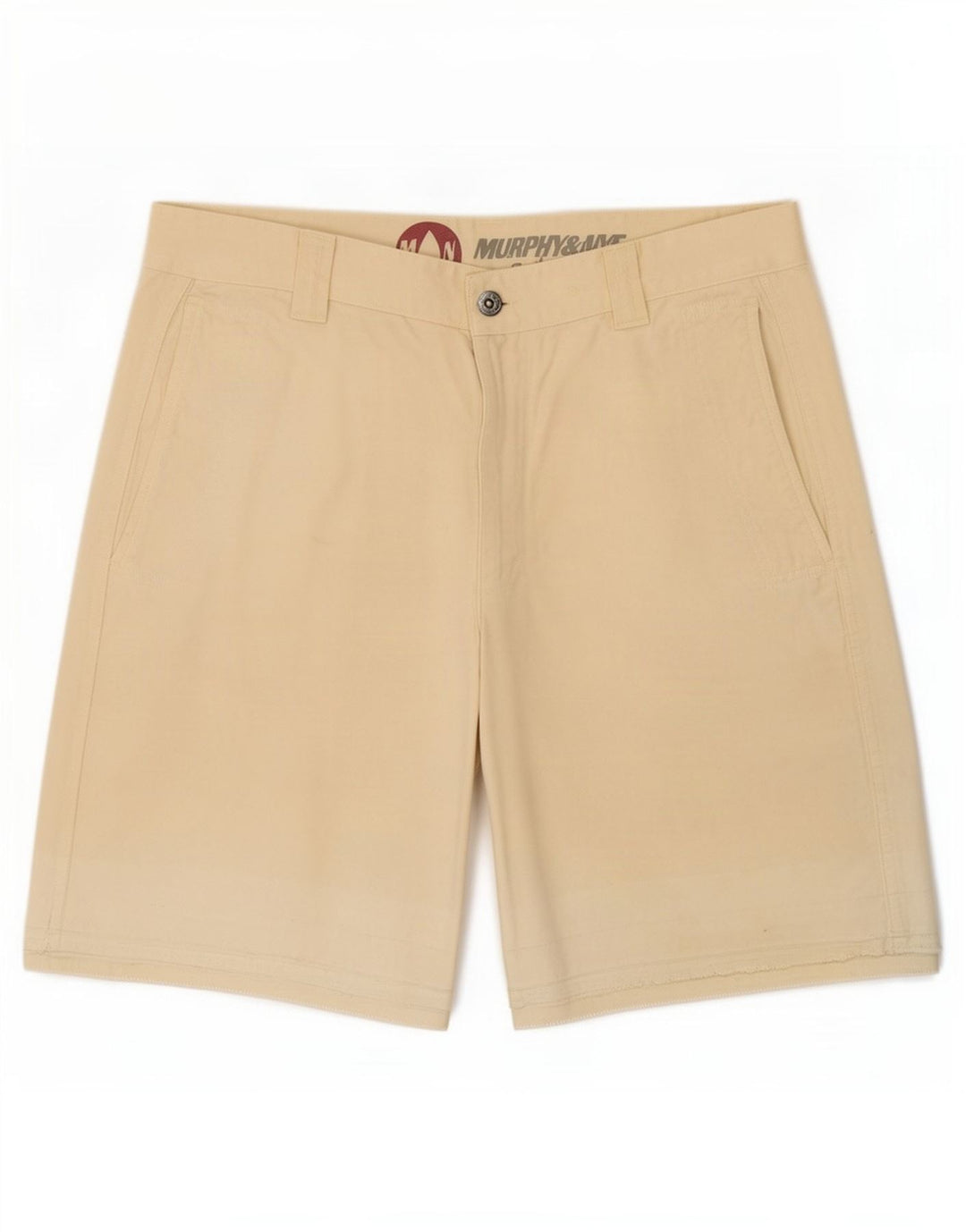 Murphy & Nye Herren Chinoshorts Medium W33 Beige Baumwolle