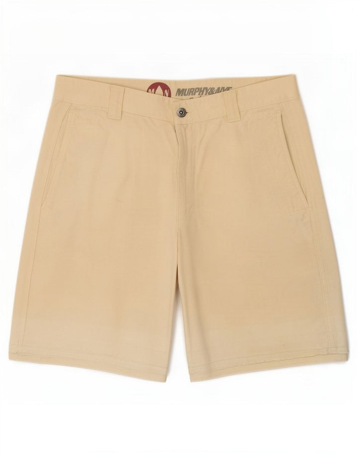 Murphy & Nye Herren Chinoshorts Medium W33 Beige Baumwolle