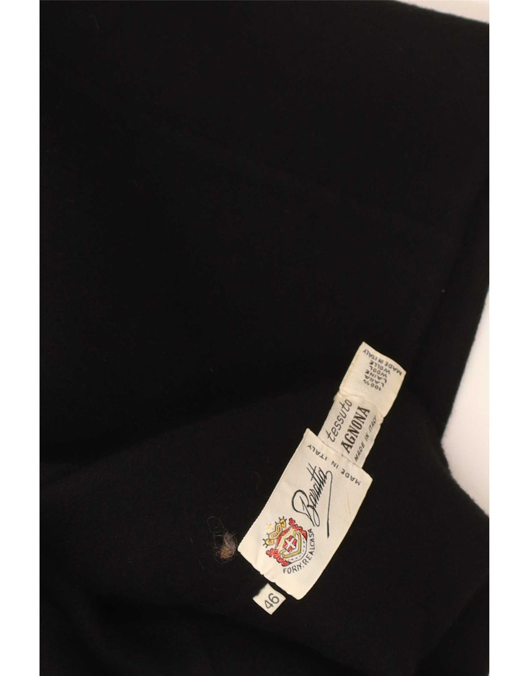 Vintage Damen Bomberjacke IT 46 Große schwarze Wolle
