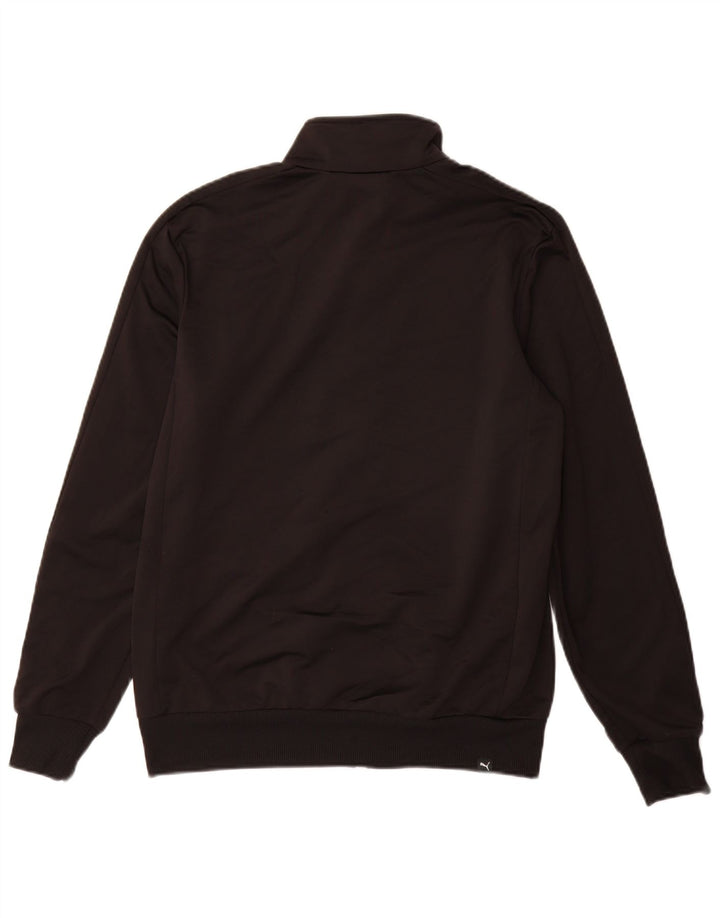 PUMA Herren-Trainingsanzug mit grafischem Oberteil, Mittelschwarzes Polyester