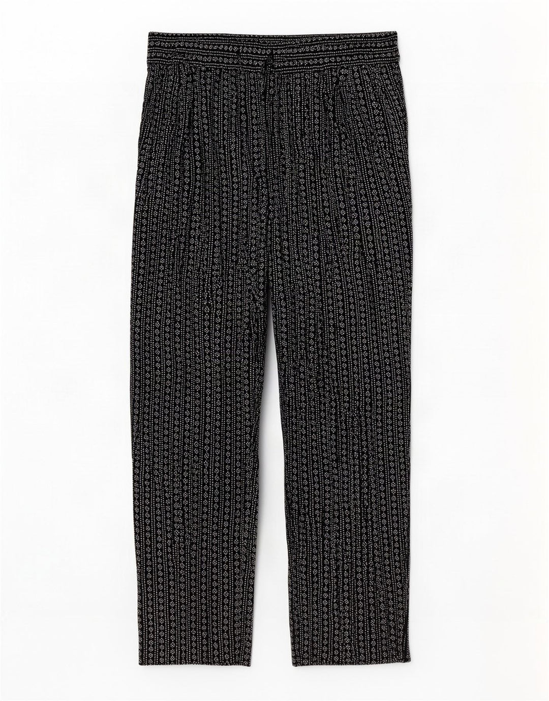 Marks & Spencer Damen-Hose mit abstraktem Muster, kurz geschnitten, UK 14, Größe L W34 L2