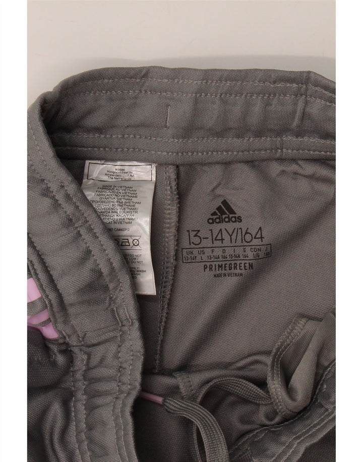 ADIDAS Boys Aeroready Tracksuit Trousers 13-14 Years  Grey Polyester Vintage Adidas and Second-Hand Adidas from Messina Hembry 