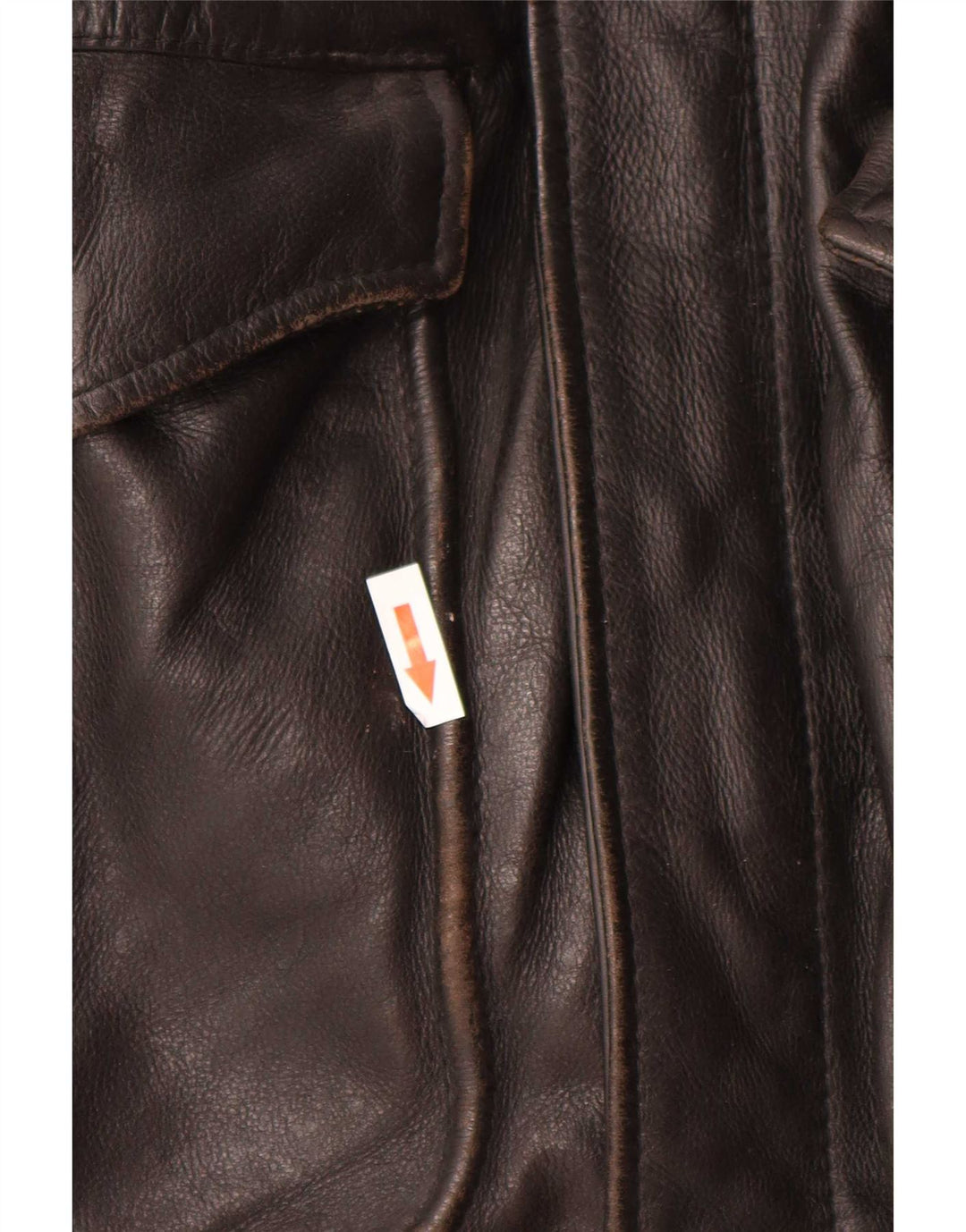 Vintage Herren Militärlederjacke UK 42 XL Schwarz