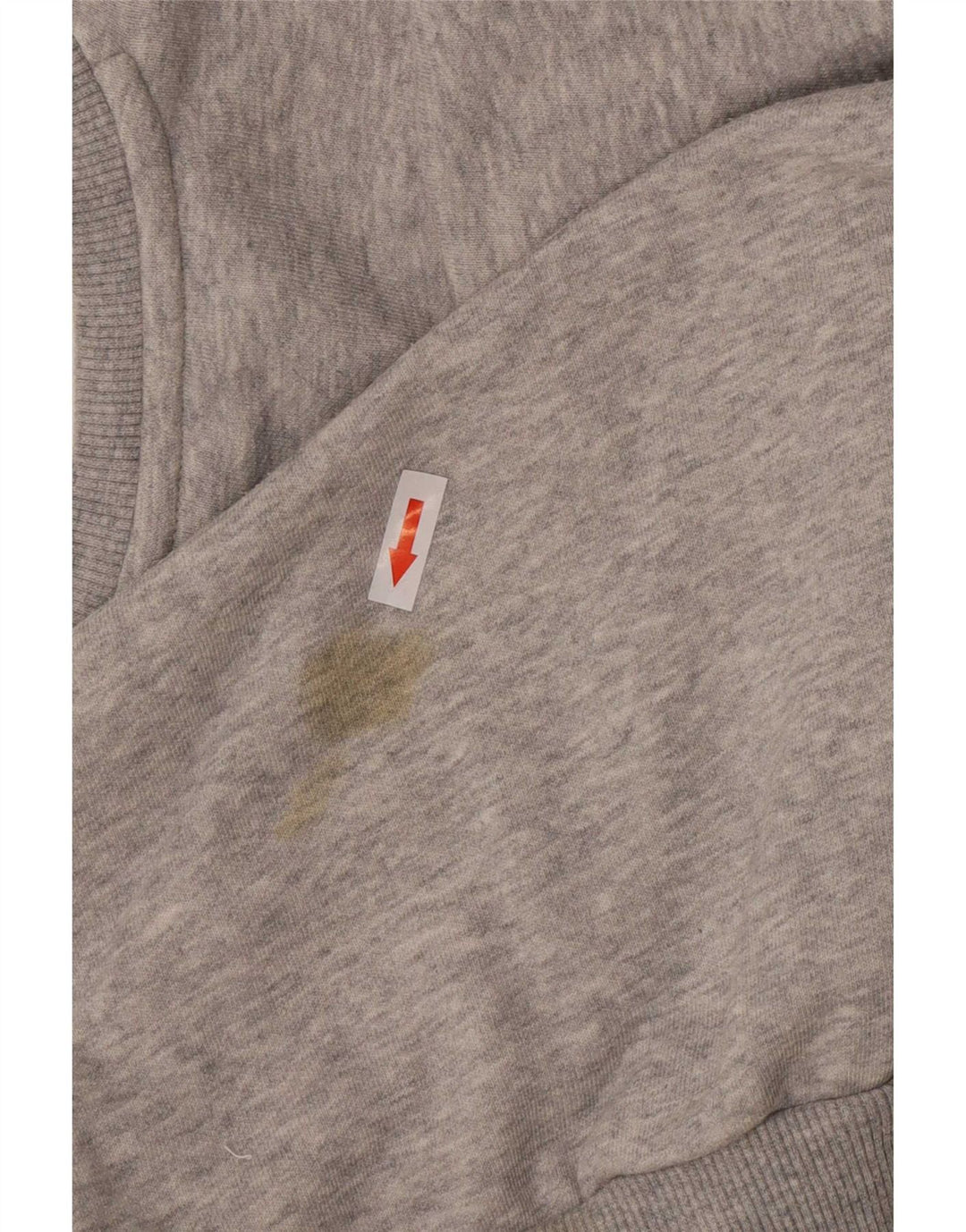 Puma Herren Grafik-Sweatshirt-Pullover XS Grau gefleckte Baumwolle