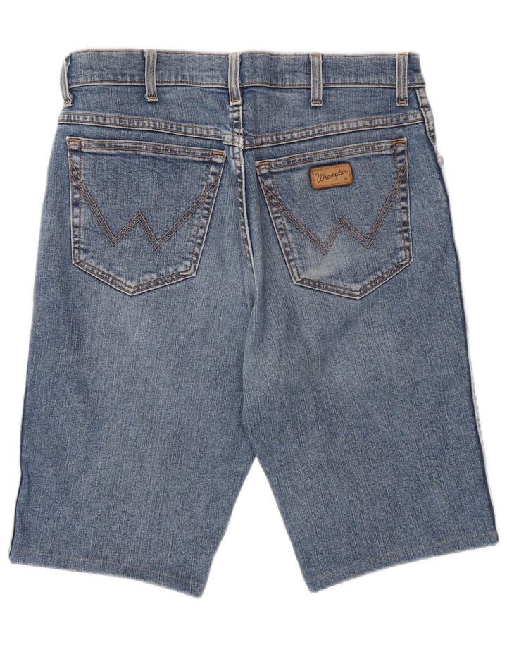 WRANGLER Herren Jeansshorts W33 mittelblaue Baumwolle