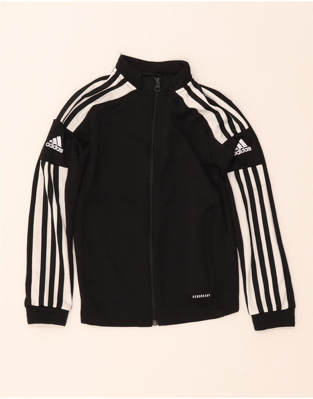 ADIDAS Jungen Primegreen Graphic Trainingsanzug Top Jacke 9–10 Jahre Schwarz