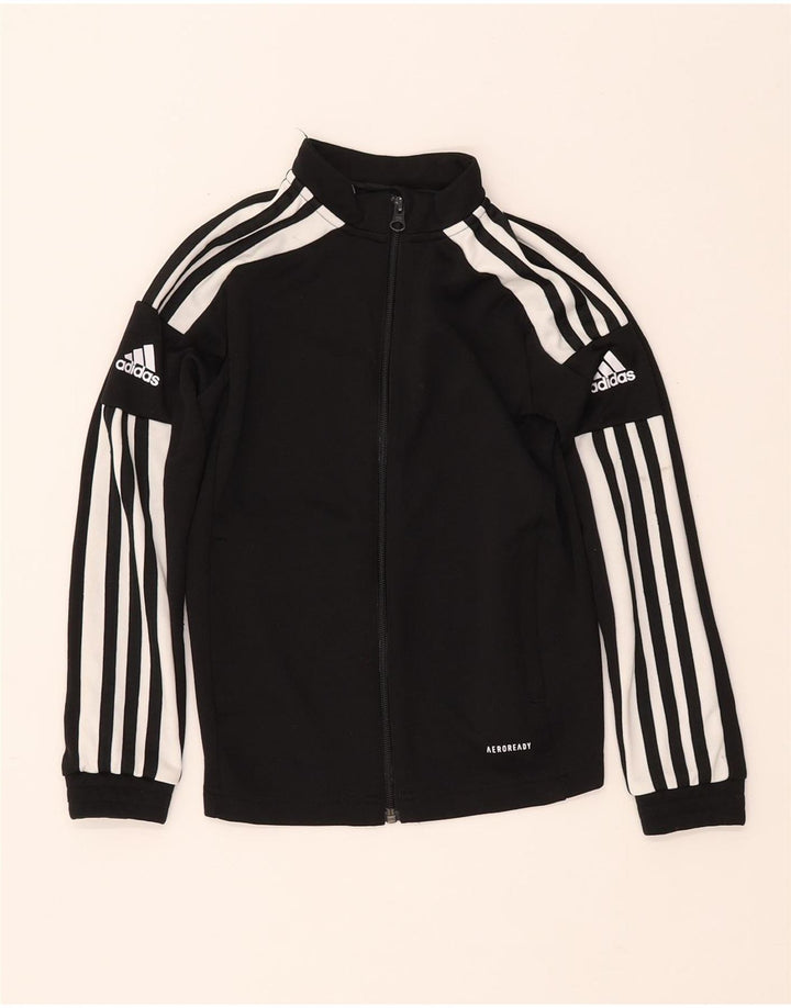 ADIDAS Jungen Primegreen Graphic Trainingsanzug Top Jacke 9–10 Jahre Schwarz