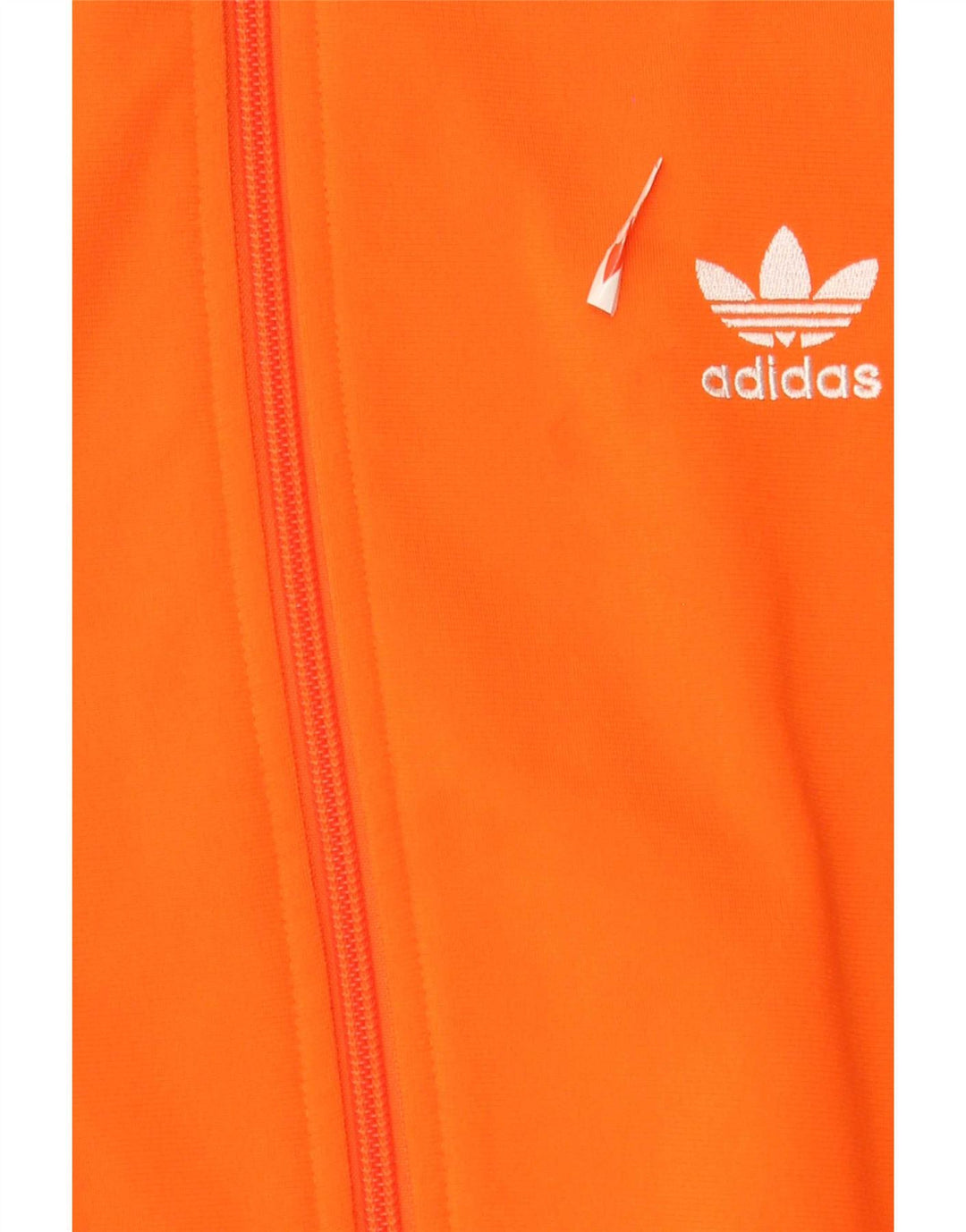 Adidas Herren-Trainingsanzug-Top-Jacke aus mittelorangefarbenem Polyester