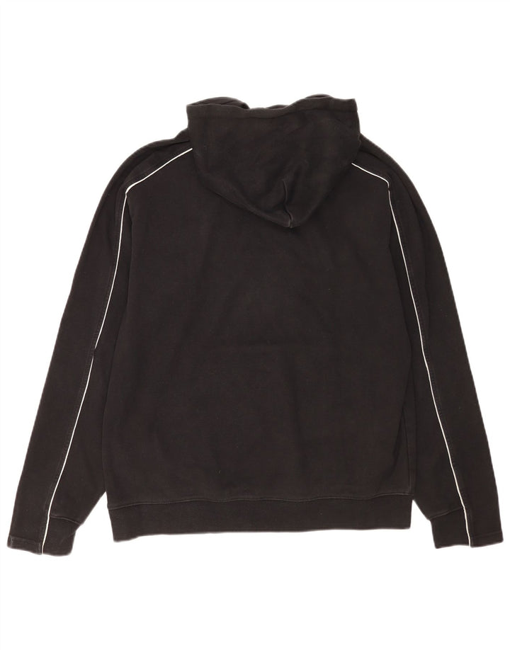 Asics Herren-Hoodie-Pullover aus mittelschwarzer Baumwolle