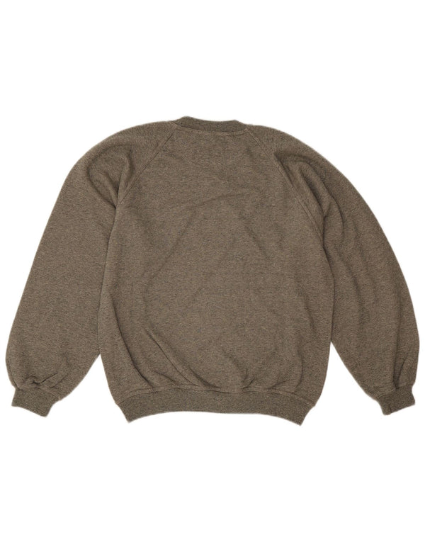 Krizia Sweatshirt-Pullover mit Grafik für Mädchen, 14–15 Jahre, grün gefleckte Baumwolle