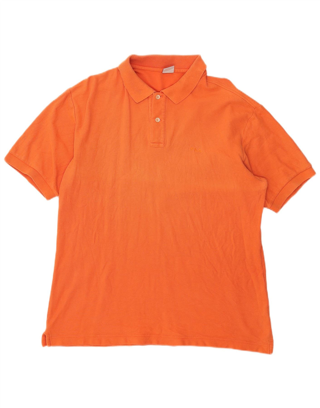 Fila Herren Poloshirt Mittelorange Baumwolle