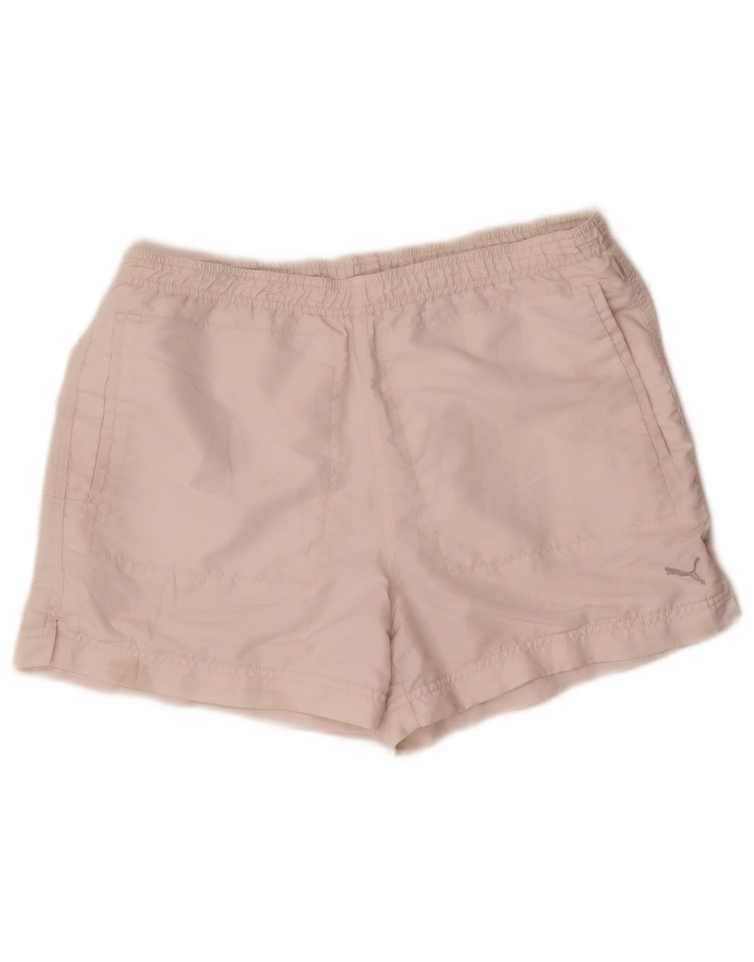 Puma Damen Sportshorts UK 12 Mittelweißes Polyester