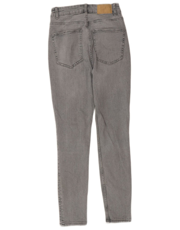 Zara Womens Skinny Jeans EU 36 XS W26 L27 Grey Cotton