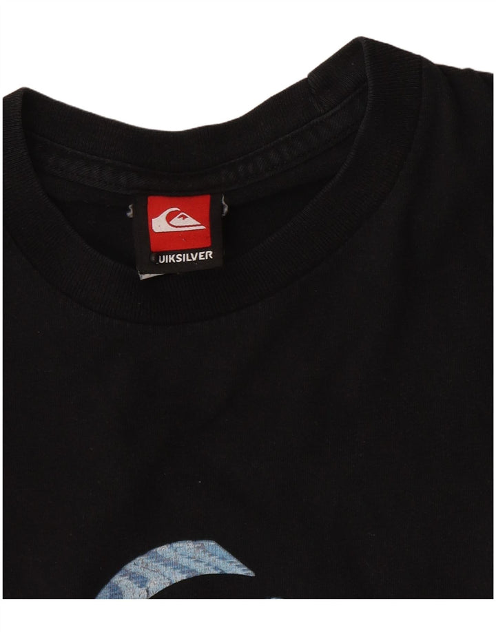 Quiksilver Herren-T-Shirt mit Grafik, Größe S, Schwarz