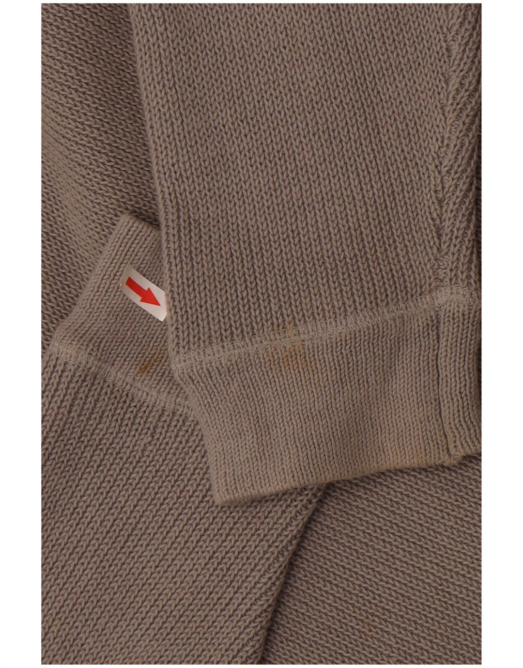 Reiss Herren-Pullover mit Knopfkragen, XL, graue Baumwolle