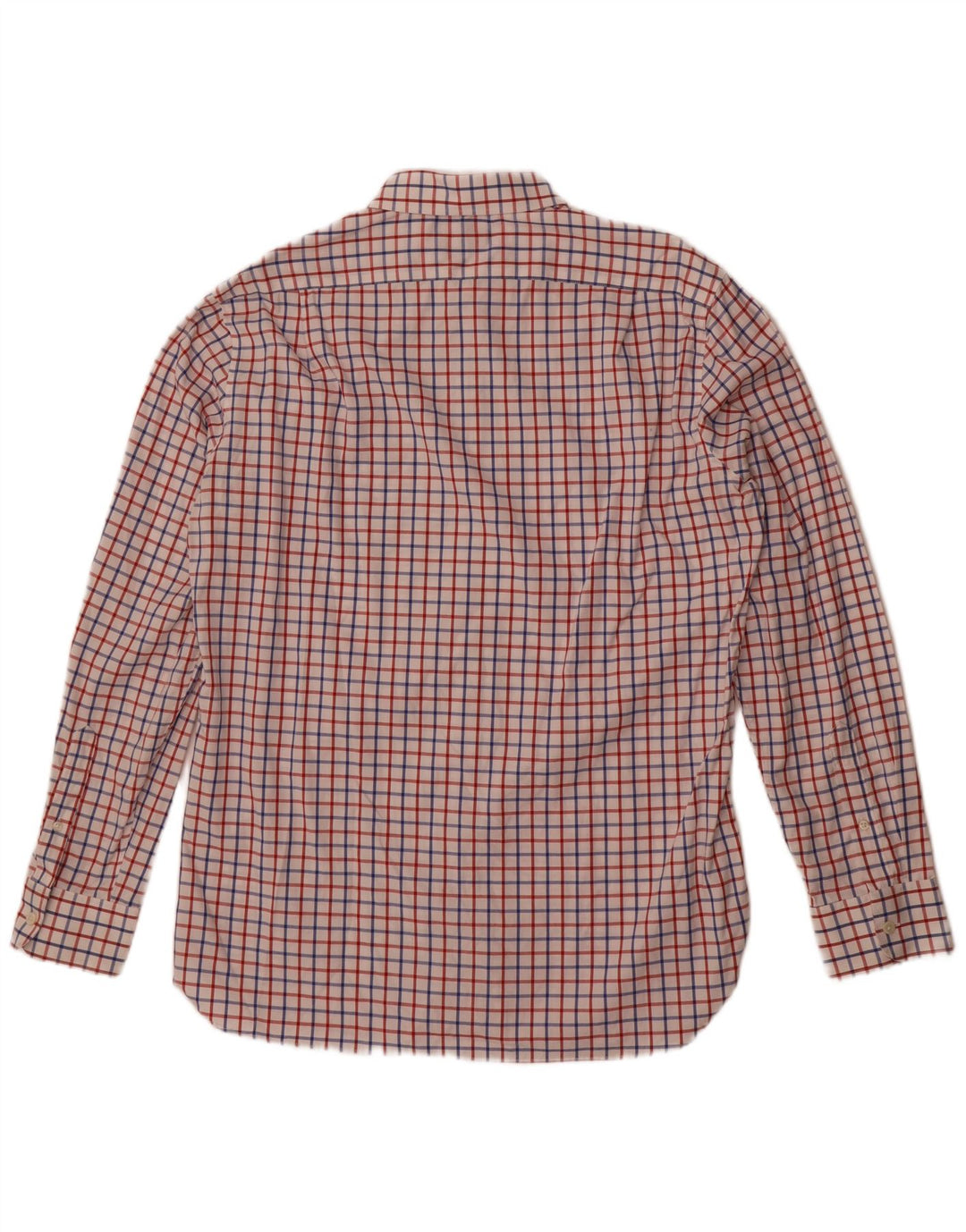 J. Crew Thompson-Hemd für Herren, Größe 16 16 1/2, groß, weiß kariert