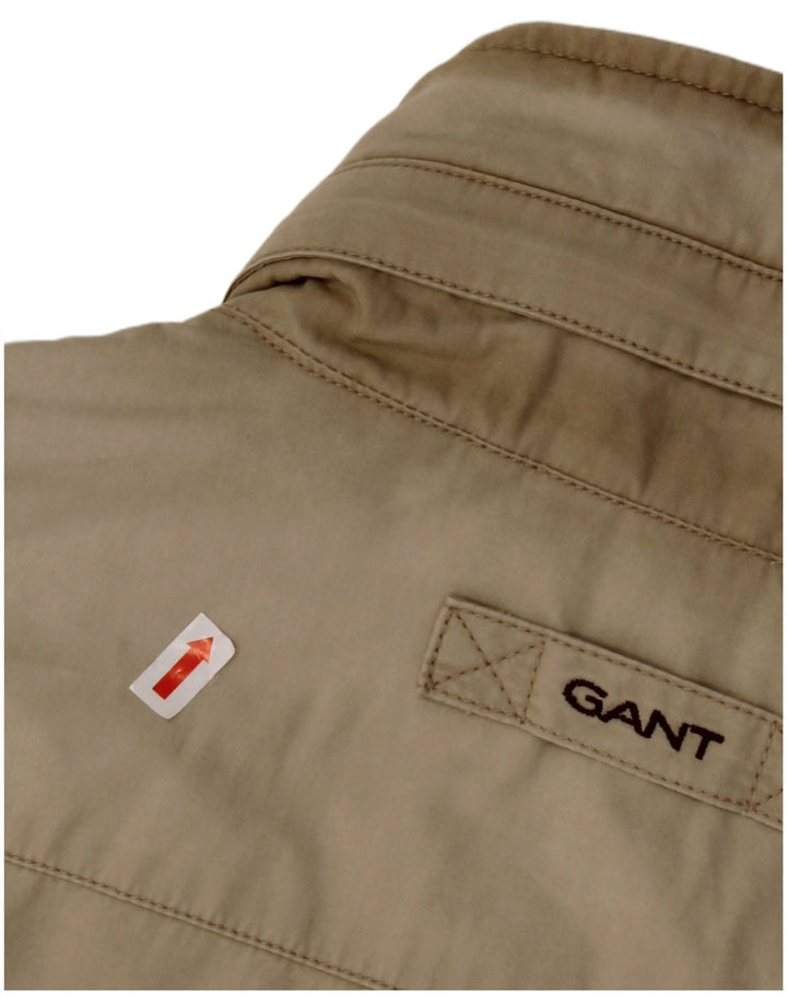 GANT Herren-Utility-Jacke mit Kapuze, UK 40, Größe L, Beige, Baumwolle