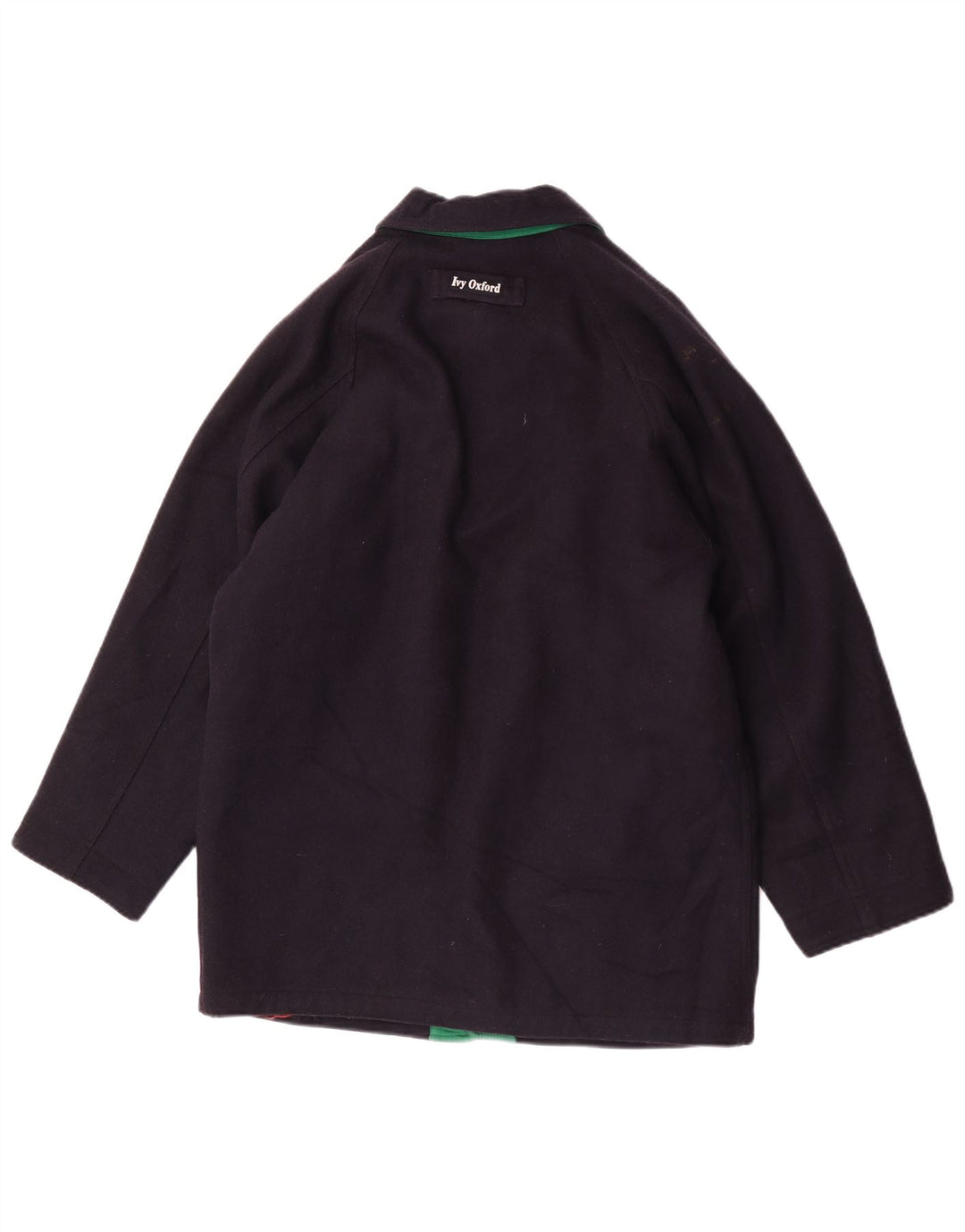 Ivy Oxford Herren-Bomberjacke mit normaler Passform, UK 40, große marineblaue Wolle