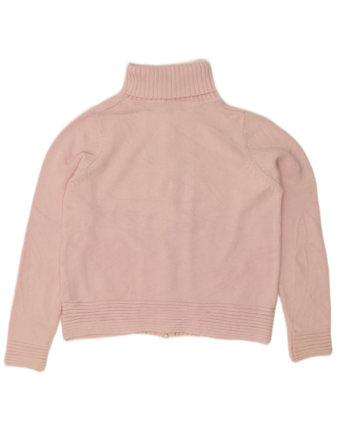 Marks & Spencer Damen-Cardigan mit Rollkragen, Gr. 14, mittelrosa, Baumwolle