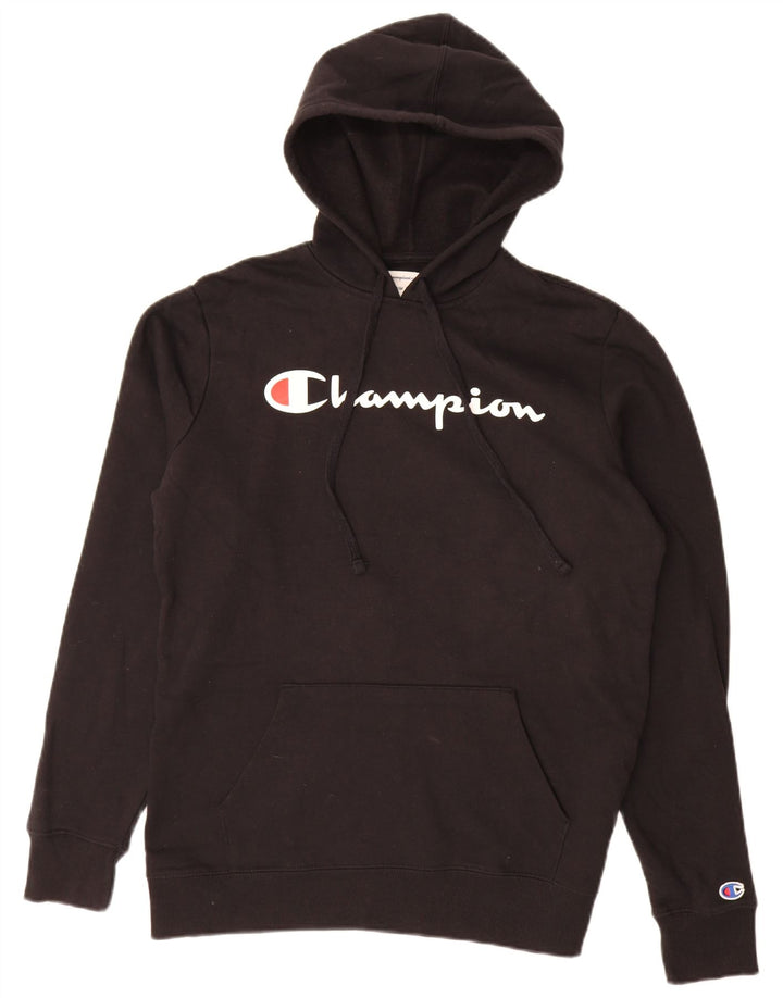 Champion Herren-Kapuzenpullover mit Grafik, mittelschwarz, Baumwolle