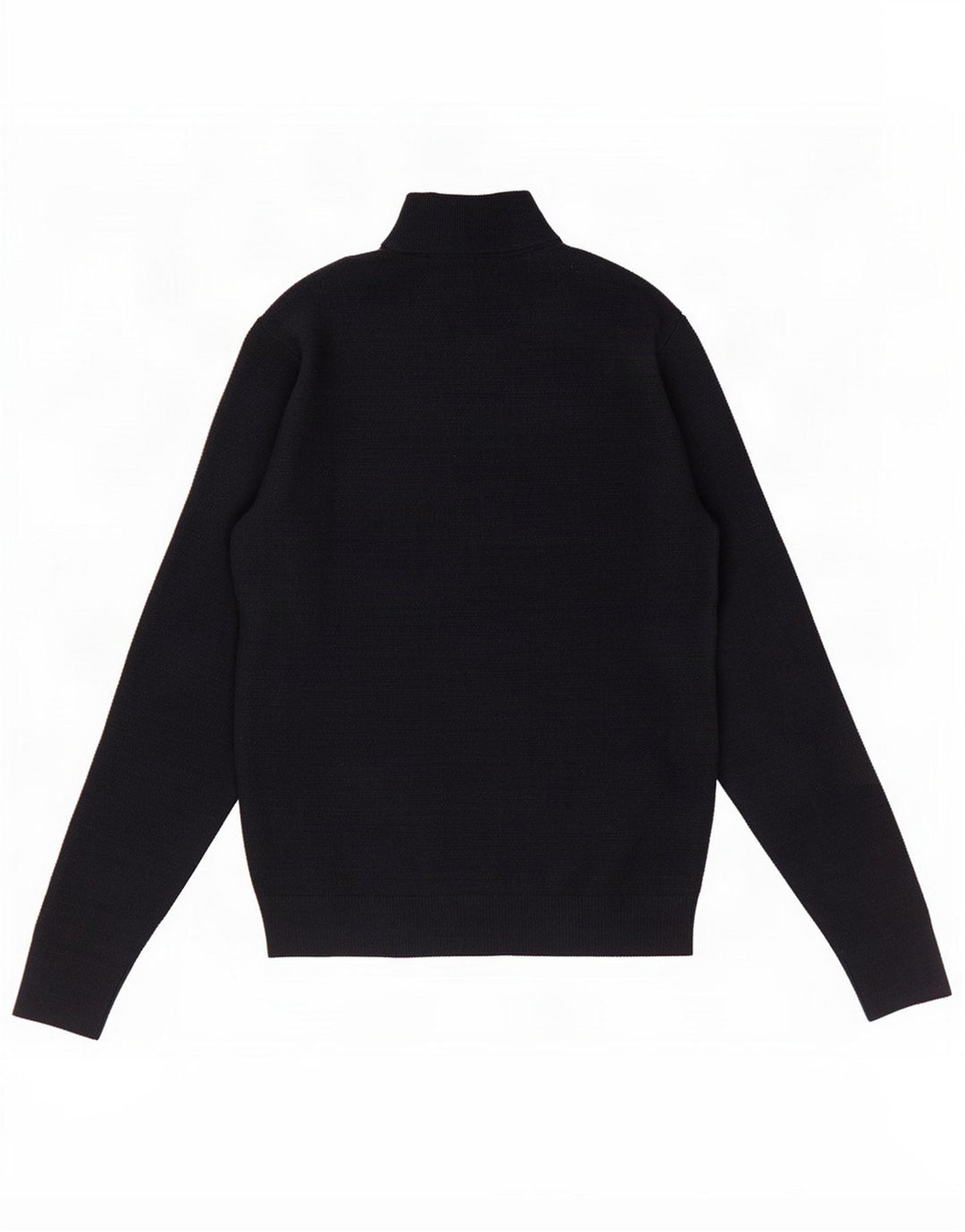 Marks & Spencer Herren-Pullover mit Reißverschluss am Hals, mittleres Marineblau meliert