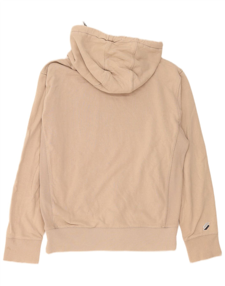 Superdry Herren-Pullover mit grafischem Kapuzenpullover, Größe S, Beige