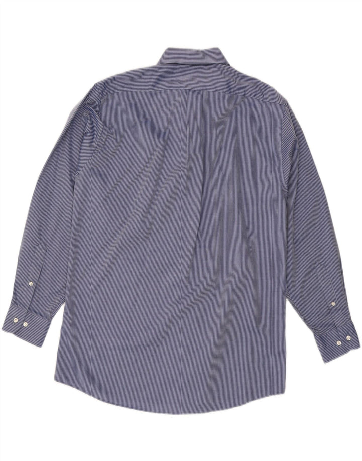 DOCKERS Mens Shirt Size 15 1/2 Medium Blue Pinstripe Cotton Vintage Dockers and Second-Hand Dockers from Messina Hembry 