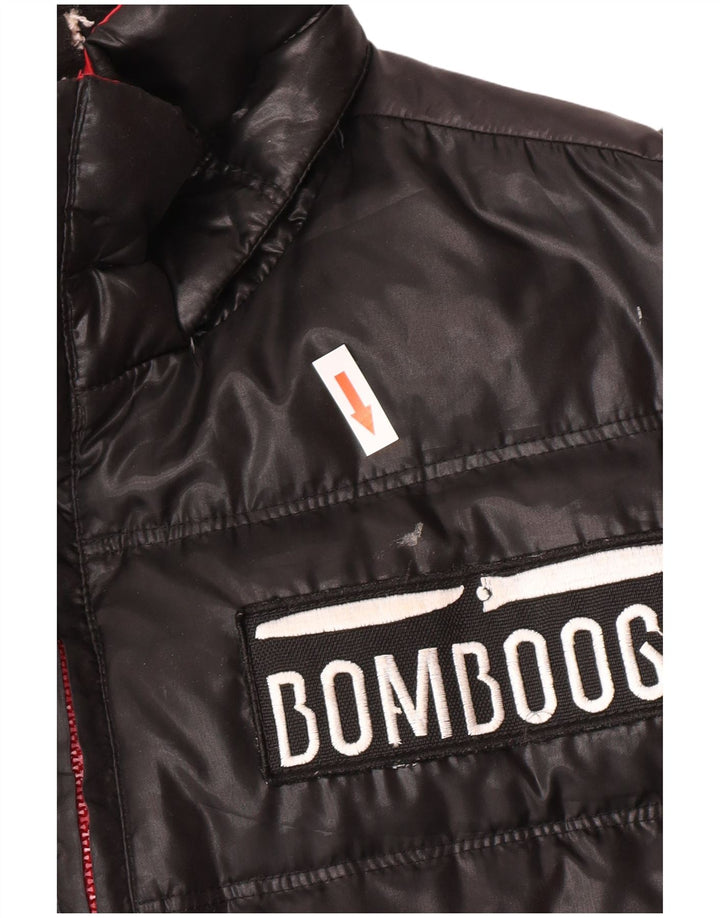 Bomboogie Herren Graphic Graphic Wattierte Jacke UK 42 XL Schwarz Polyester