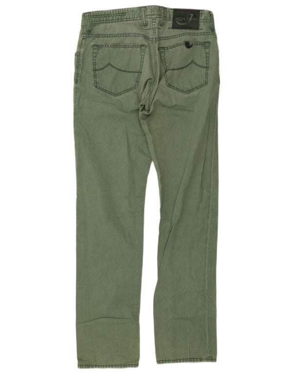 Jacob Cohen Herren Straight Jeans W33 L33 Grün