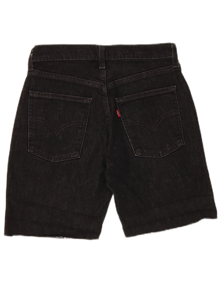 LEVI'S Damen 525 Jeansshorts W28 Mittelschwarze Baumwolle