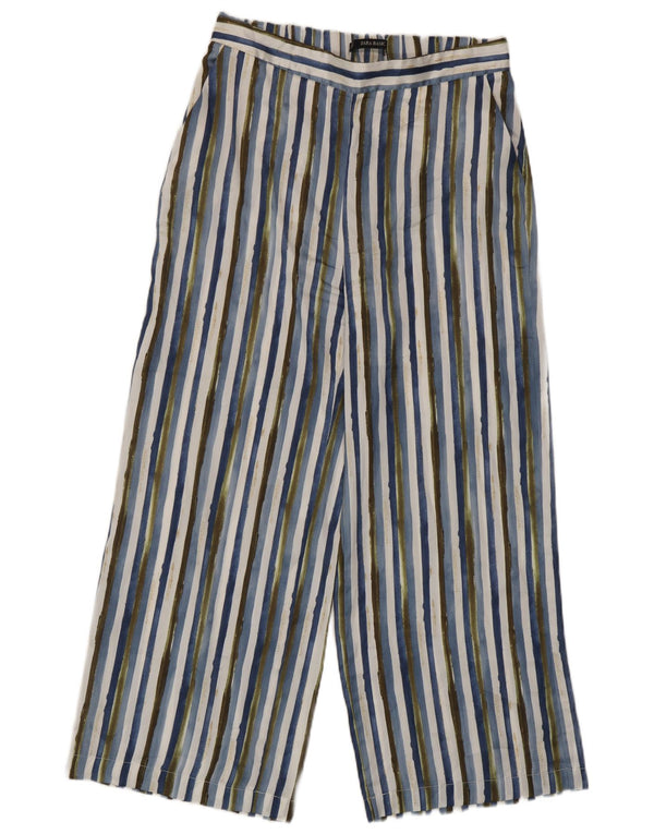 Zara Damen-Hose, mittelgroß, W28, L25, mehrfarbig, gestreift, Polyester