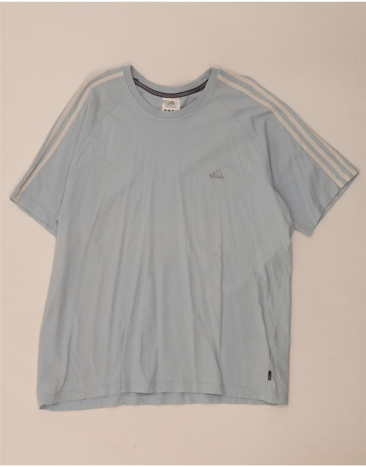 Adidas Herren T-Shirt Top XL Blau Baumwolle