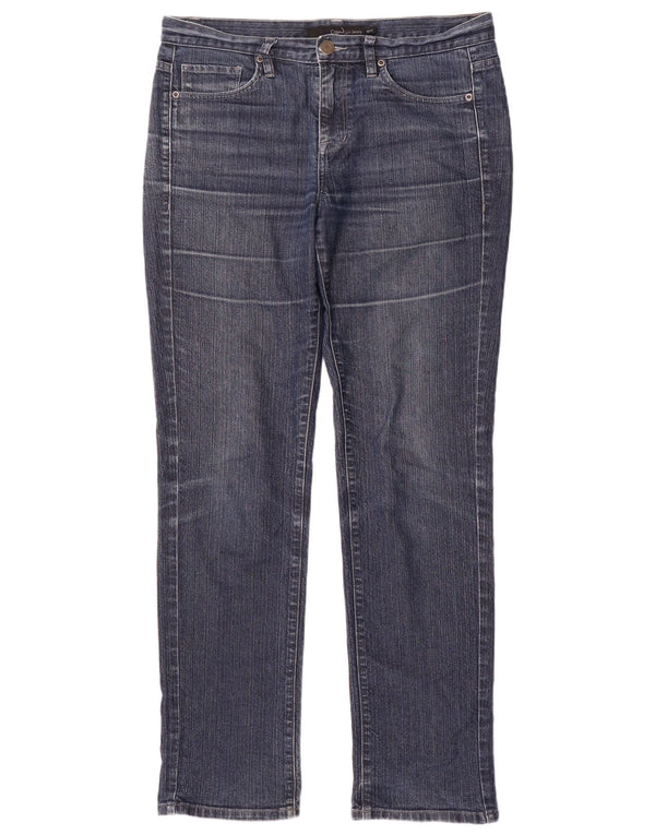 Calvin Klein Damen Straight Jeans US 10 Medium W30 L32 Marineblaue Baumwolle