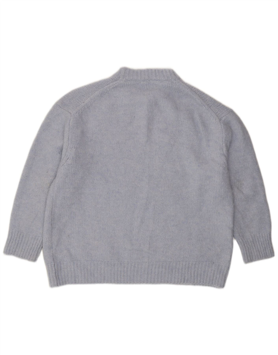 Zara Damen-Pullover, übergroß, Rundhalsausschnitt, Gr. 16, Blau