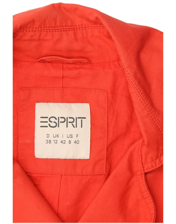 Esprit Damen Trenchcoat UK 12 Mittelrot