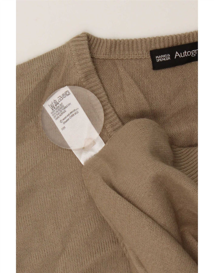 Marks & Spencer Herren Weste Tank Top Large Beige Acryl