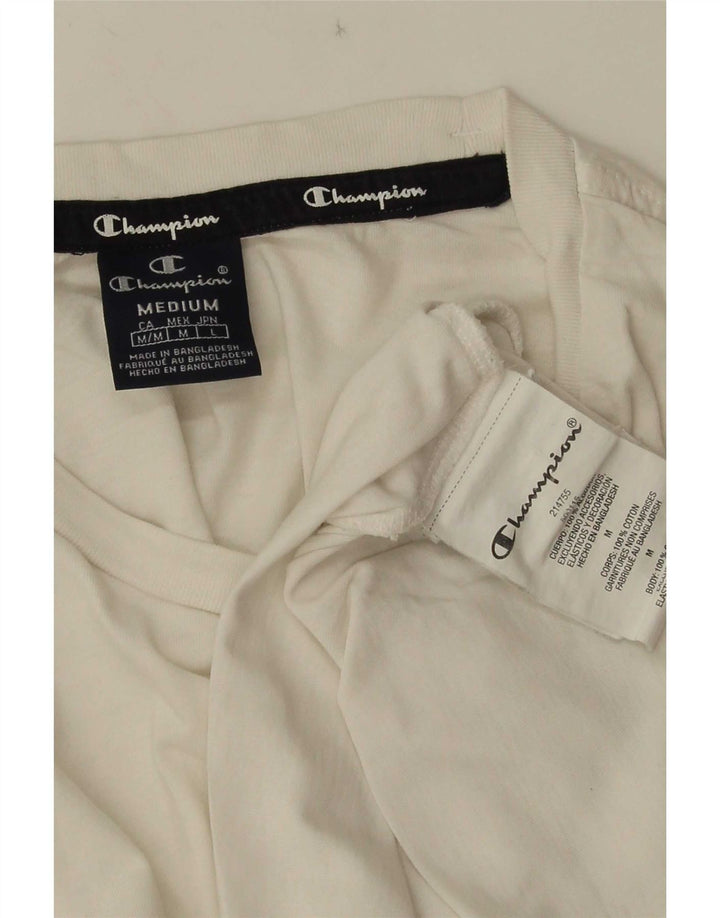 Champion Herren T-Shirt Top aus mittelweißer Baumwolle