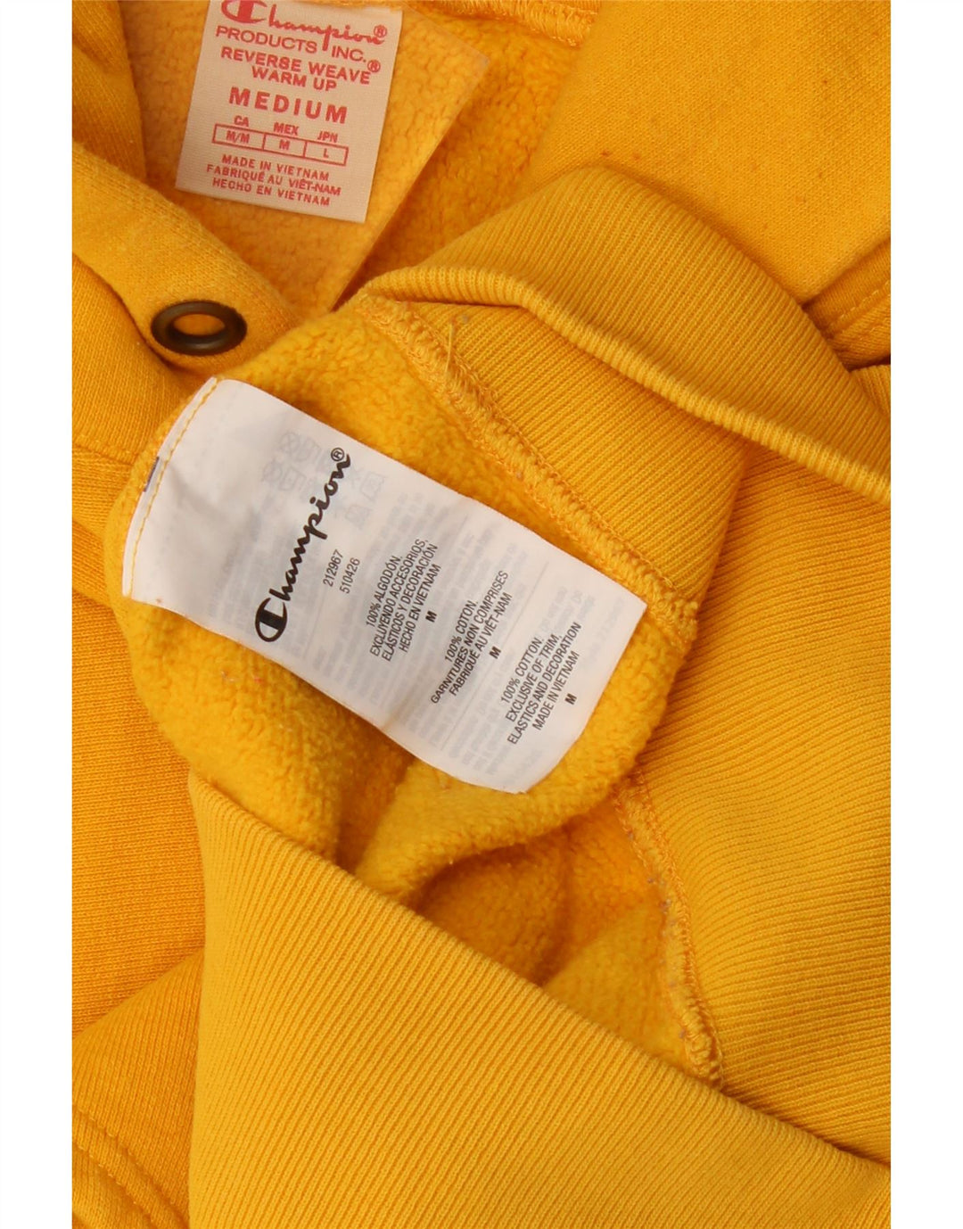 Champion Reverse Weave Kapuzenpullover für Herren aus mittelgelber Baumwolle