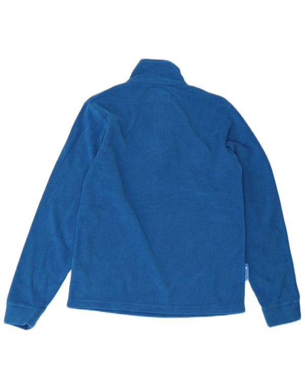Mountain Warehouse Jungen-Fleecepullover mit Reißverschluss am Kragen, 12–13 Jahre, Blau, Sport