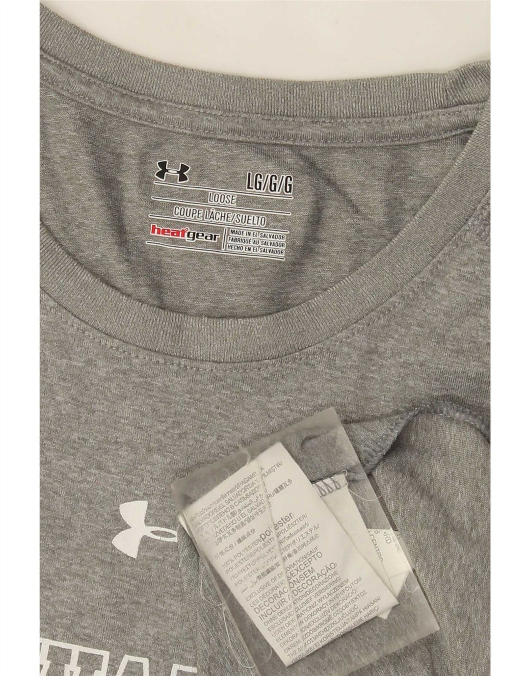 Under Armour Herren Milwaukee Graphic T-Shirt Top Large Grau Polyester