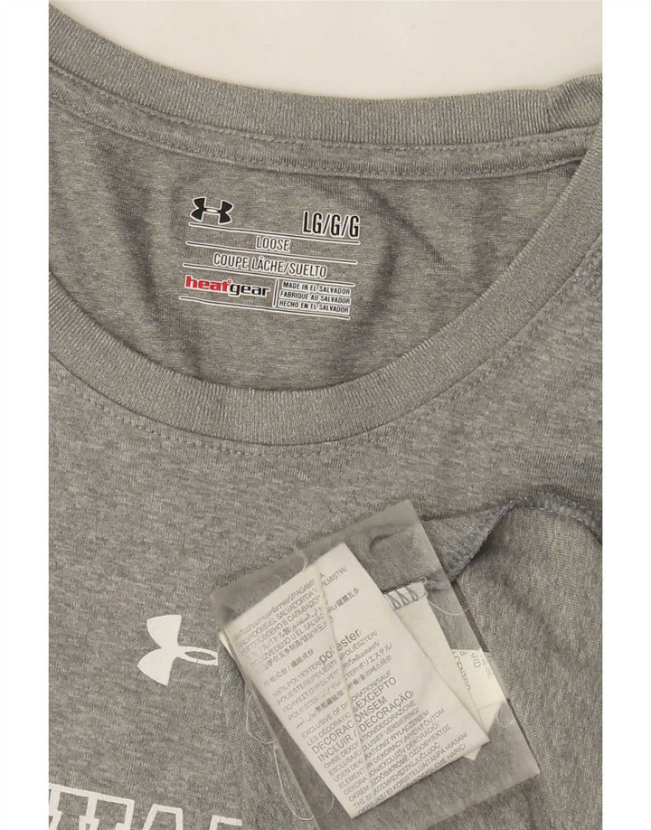 Under Armour Herren Milwaukee Graphic T-Shirt Top Large Grau Polyester