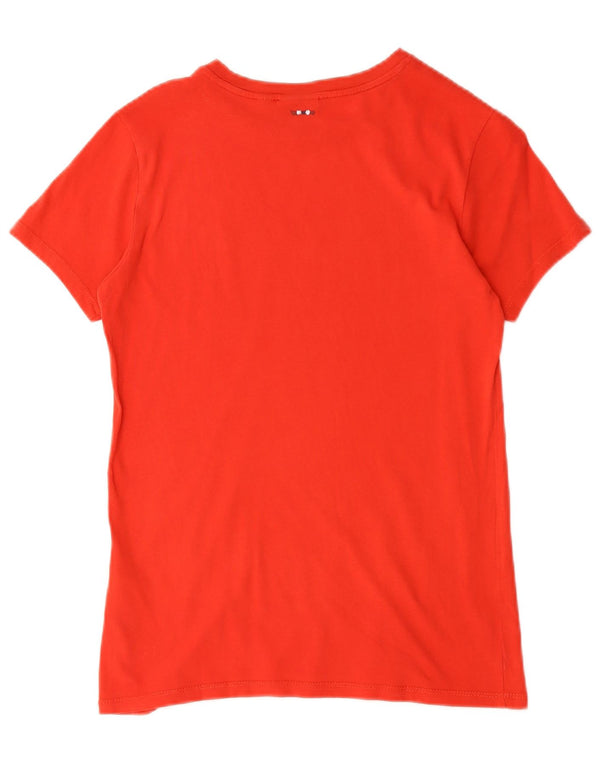 Napapijri T-Shirt mit Grafik für Jungen, 13–14 Jahre, rote Baumwolle