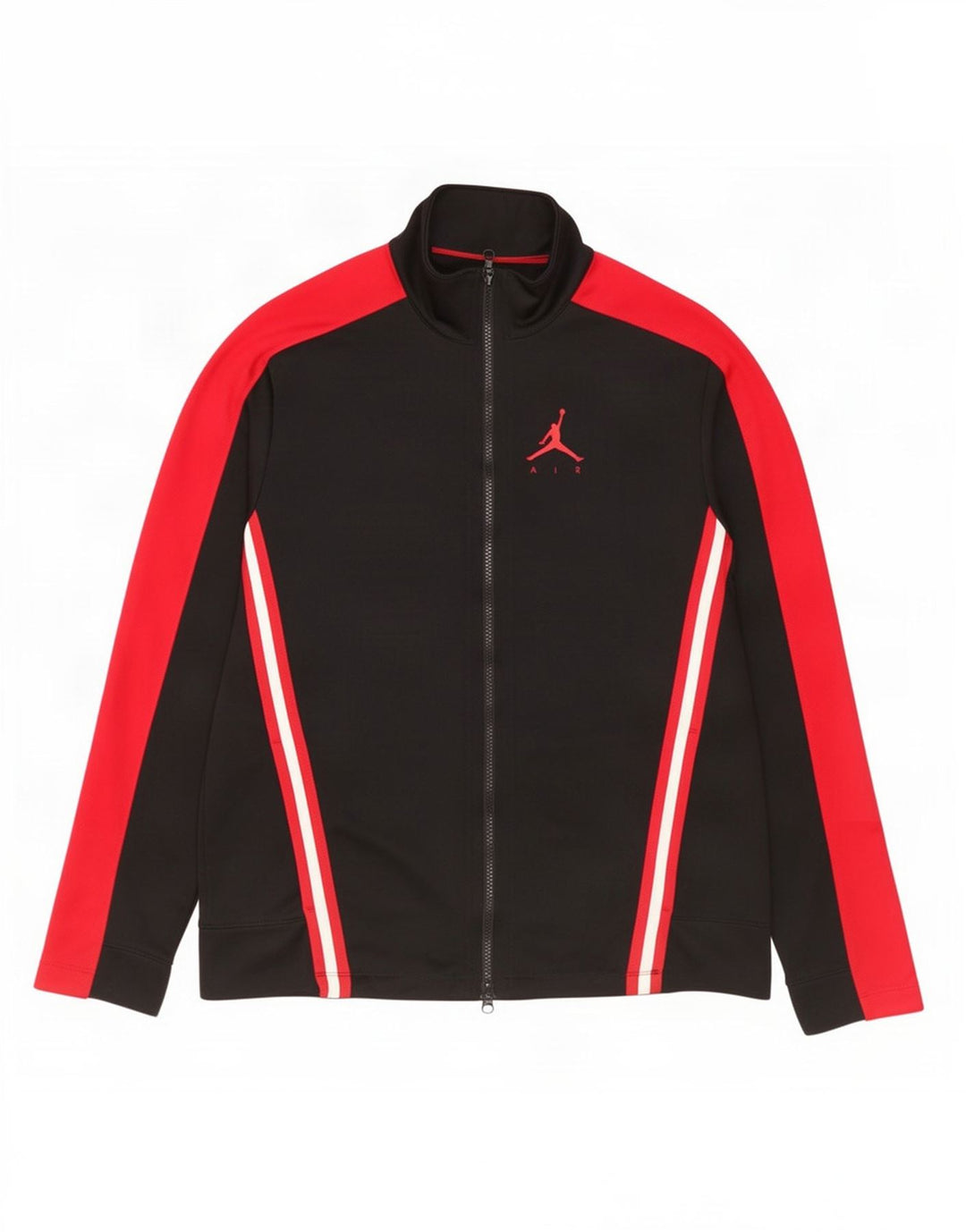 Jordan Herren-Trainingsanzug-Top-Jacke, großes schwarzes Farbblock-Polyester