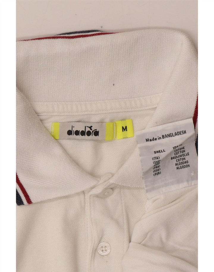 DIADORA Herren-Poloshirt aus mittelweißer Baumwolle