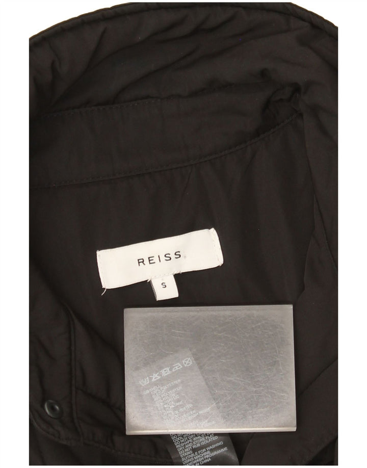 Reiss Herren Wattierte Jacke UK 36 Small Schwarz Polyester