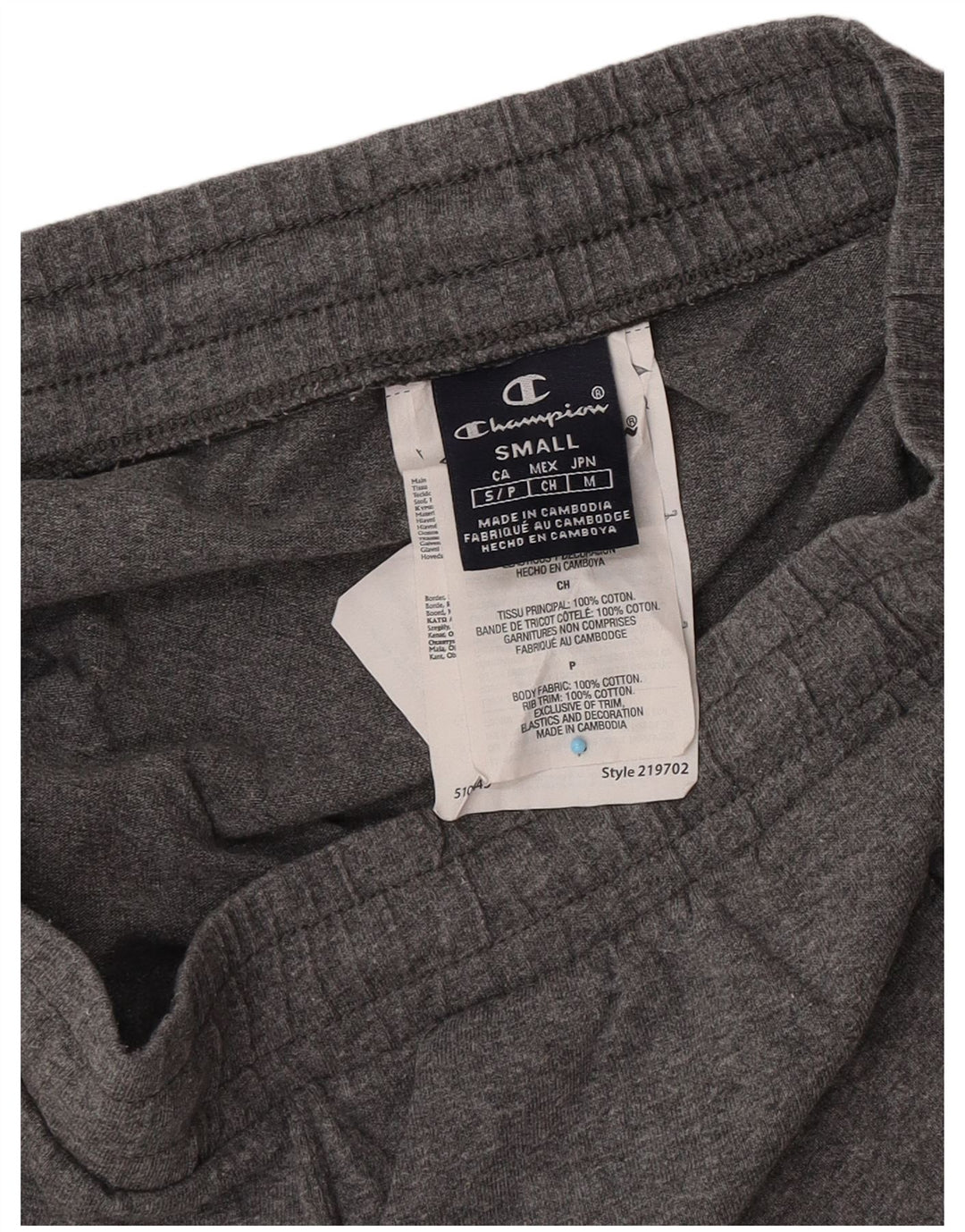 Champion Herren-Sportshorts, Größe S, Grau, Baumwolle