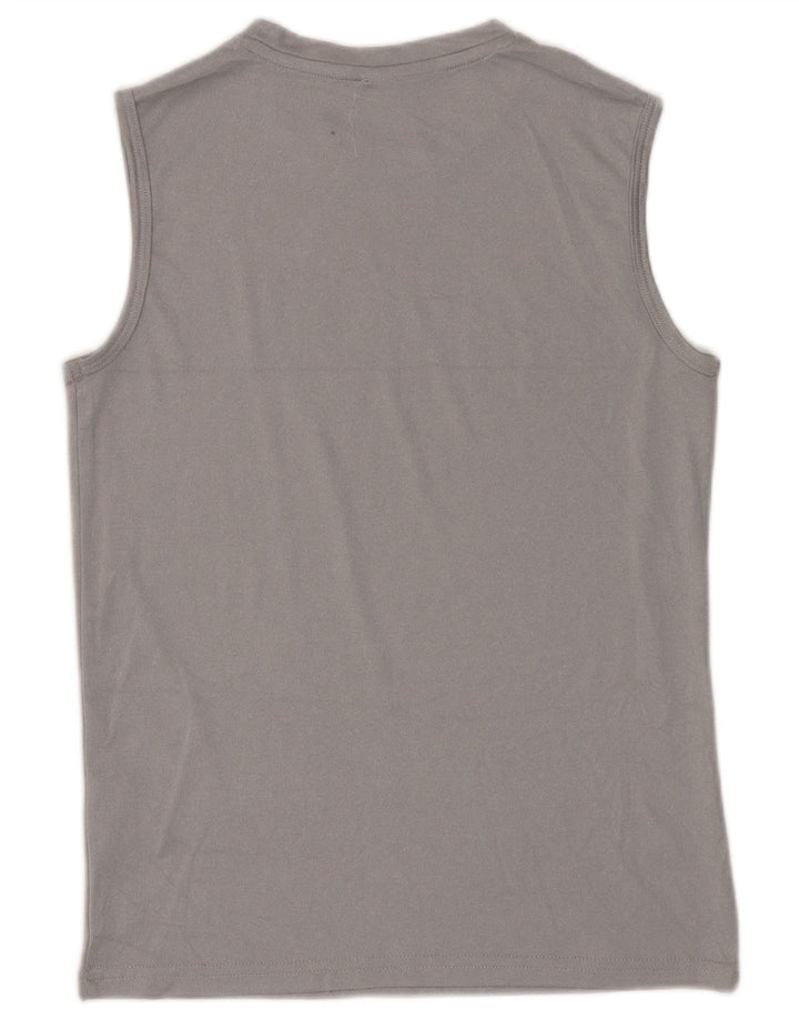 Puma Boys Graphic Vest Top 10-11 Jahre Mittelgraues Polyester
