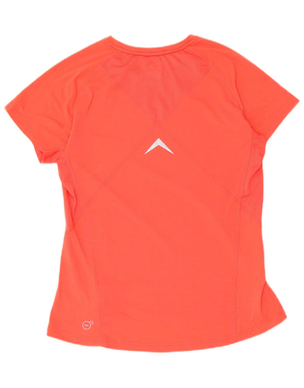 Puma Damen T-Shirt Top UK 14 Large Rot Polyester