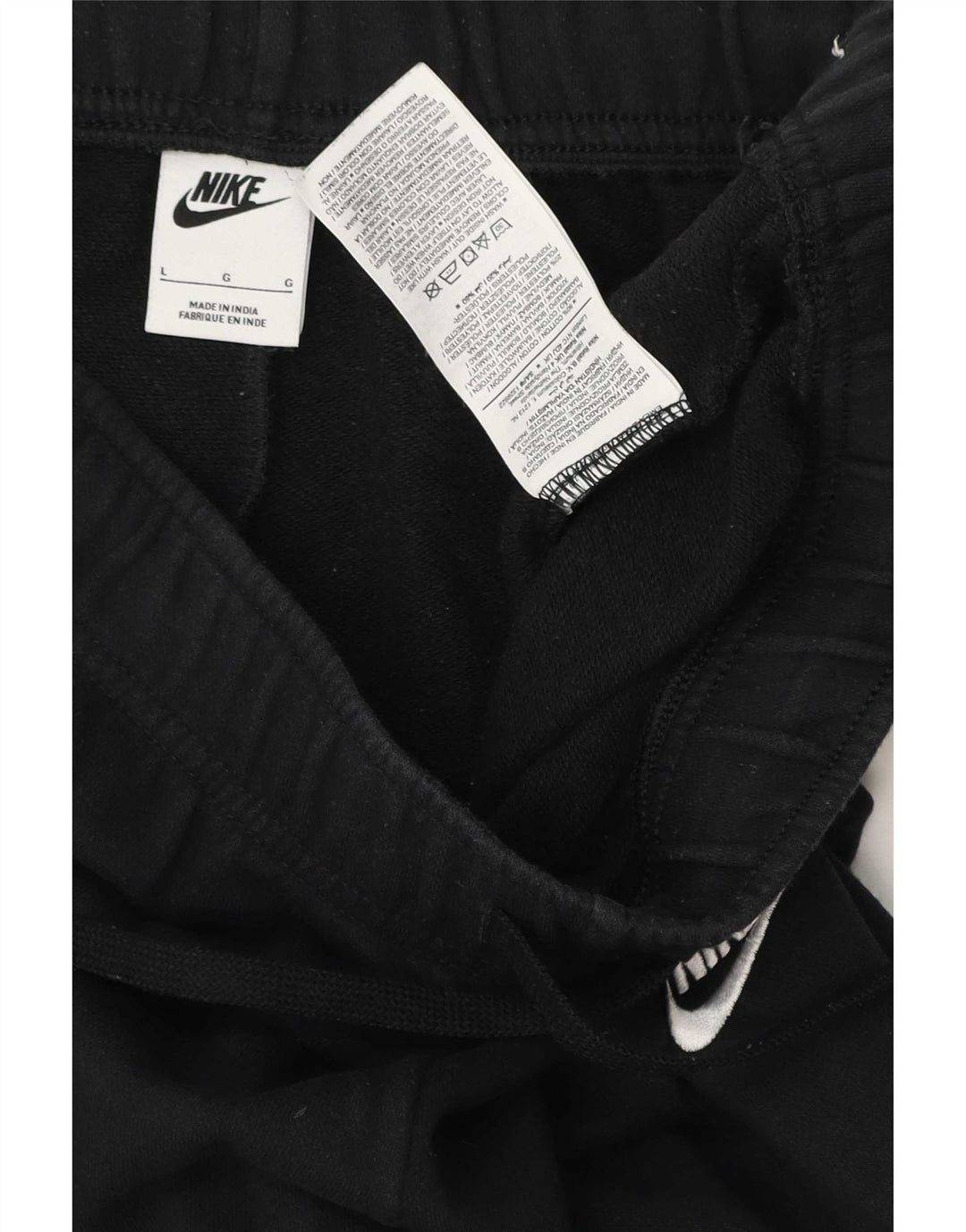 Nike Herren-Trainingshose, Jogginghose, Größe L, Schwarz, Baumwolle