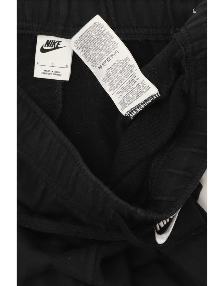 Nike Herren-Trainingshose, Jogginghose, Größe L, Schwarz, Baumwolle
